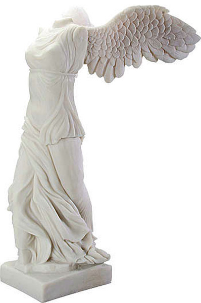 Winged Victory Samothrace Sculpture Reproduction Louvre Museum